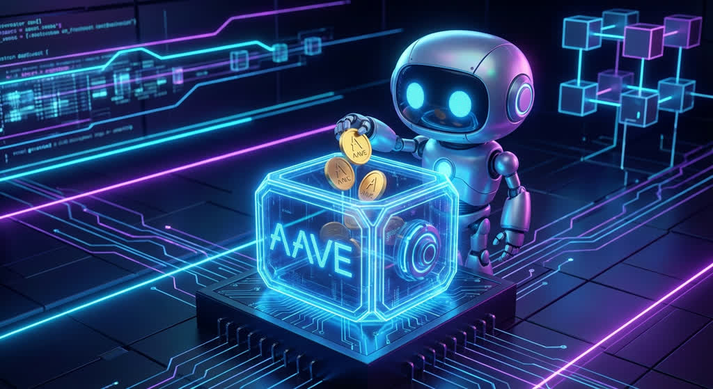 Robot depositing into Aave vault